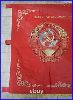 Soviet Russian FLAG GLORY UNION of SOVIET SOCIALIST REPUBLICS! LENIN PROPAGANDA