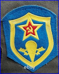 Soviet Russian Officer Pilotka WW2 Hat Military Uniform USSR WithPins & Patchs