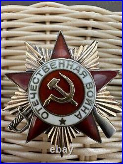 Soviet Russian USSR Order of Patriotic War 1st Class