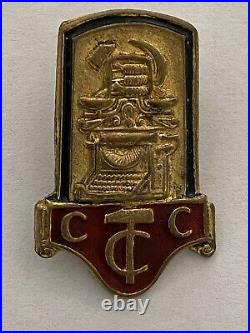 Soviet Sign Ussr Badge Union Of Soviet Trading Workers 1927 +rare Document