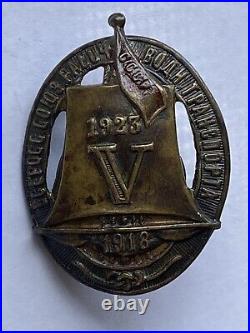 Soviet Sign Ussr Pin Badge 5 Years Of The Union Of Workers Of Water Transport R