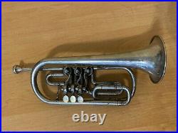 Soviet Trumpet Cornet Leningrad USSR Musical Wind Instrument Vintage and Rare