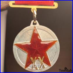 Soviet USSR 20th Anniversary Red Army Medal 1918-1938 925 Silver top replica