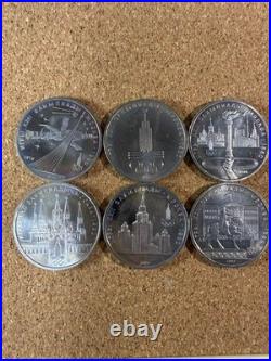 Soviet Union 1980 Moscow Olympics 1 Rouble Coin Set 6pcs Commemorative