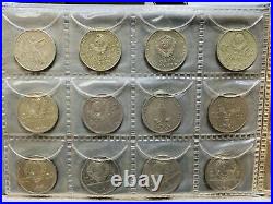 Soviet Union 61 Coins Album 1,3,5 Rubles Collection 1961-1991