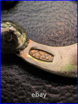 Soviet Union 875 Silver Gypsy Earrings