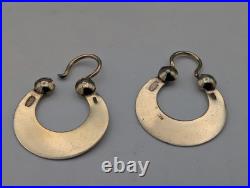 Soviet Union 875 Silver Gypsy Earrings