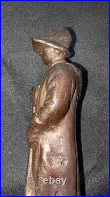 Soviet Union Communist Russia RARE Distinguished Worker Award Iron Statue
