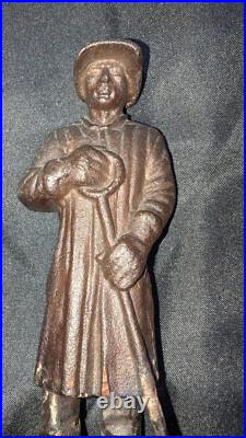 Soviet Union Communist Russia RARE Distinguished Worker Award Iron Statue