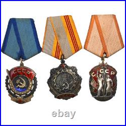 Soviet Union Lot of 3 Authentic Soviet State Orders