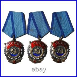 Soviet Union Lot of three Orders of the Red Banner of Labor