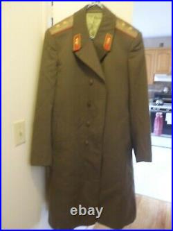 Soviet Union Lt General Overcoat-Large Size-High Quality Lining-Heavy