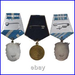 Soviet Union Medal of Motherhood + Mother's Glory I & III Class (Set of 3)