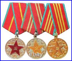 Soviet Union Medals For Excellent Service 20 15,10 Years KGB CCCP