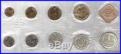 Soviet Union Russia Ussr Mint Proof Set 9 Coins 0,01 1 Rouble 1988 + Medal