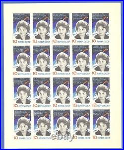 Soviet Union. Sheet stamps. Space. 1963. Rare! Complete series