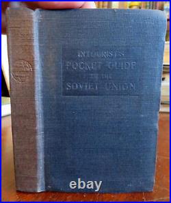 Soviet Union Tourist Russia Pocket Guide 1932 travel info book with 2 large maps