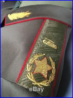 Soviet Union USSR Chief Marshal Tanker Military Uniform Kit Green Size XXL