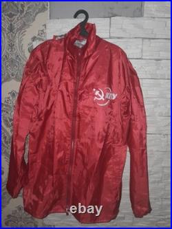 Soviet Union Windbreaker Communist Party of Ukraine, Red, Communism, 1980s