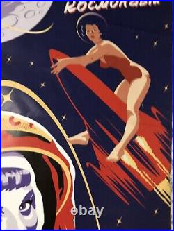 Soviet Union propaganda poster USSR Pin up First Woman Astronaut