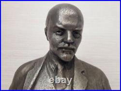 Soviet Union sculpture Lenin. USSR original Very rare. Aluminum