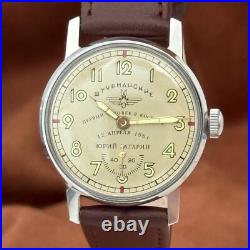 Soviet Vintage WristWatch Pobeda Sturmanskie Yuri Gagarin Mechanical Watch USSR