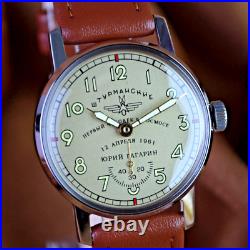 Soviet Watch Pobeda Sturmanskie Yuri Gagarin Vintage Soviet Men Mechanical Watch