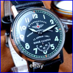 Soviet WristWatch Sturmanskie Vintage Pobeda Mechanical Watch Yuri Gagarin USSR