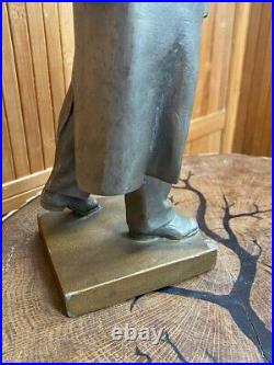 Soviet, large, metal statuette Vladimir Lenin, propaganda, USSR