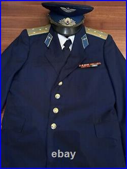 Soviet military Parade Uniform Captain AIR FORCE of Ussr Original Size L/XL