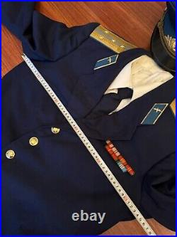 Soviet military Parade Uniform Captain AIR FORCE of Ussr Original Size L/XL