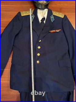 Soviet military Parade Uniform Captain AIR FORCE of Ussr Original Size L/XL