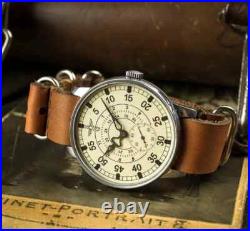 Soviet watch Vintage Pobeda, 1980-ies Aviator, USSR military, mens wrist watch