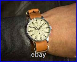 Soviet watch Vintage Pobeda, 1980-ies Aviator, USSR military, mens wrist watch