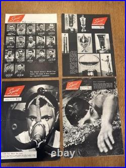 Sport in the USSR Magazines Soviet Union 1965 1966 Cold War Design 17pc