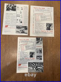 Sport in the USSR Magazines Soviet Union 1965 1966 Cold War Design 17pc