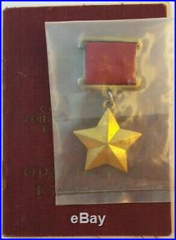 Star Hero Of The Soviet Union I. A. Khvorostyanov Ussr Admiral 100% Authentic