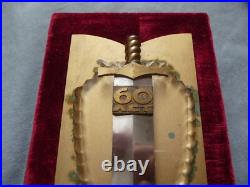 Super rare soviet 60 years anniversary souvenir genuine KGB plaque CCCP 1977