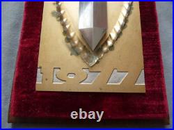 Super rare soviet 60 years anniversary souvenir genuine KGB plaque CCCP 1977