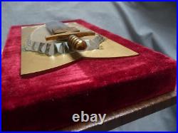 Super rare soviet 60 years anniversary souvenir genuine KGB plaque CCCP 1977