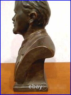 THE LEADER OF THE PROLETARIAT OF THE Russian Empire bronze bust of Lenin 1959