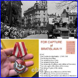 The Red Banner Order Ussr Soviet Union Top Award For 1945 Feat Military Original