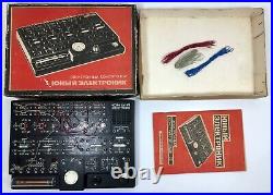 Toy USSR game Constructor electronic Soviet vintage Russian retro original lot