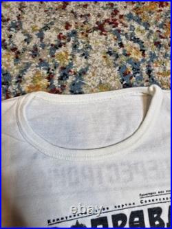 True Vintage 70's CCCP Soviet Union Russia Communist Graphic T-Shirt Size XS/S