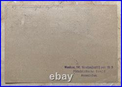 USSR 1930 Graf Zeppelin Flight CVR Card 40k C12 Moscow Friedrichshafen Front Pmk