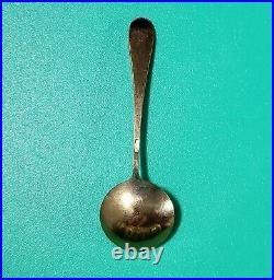 USSR Kremlin Silver With18K Gold Salt Cellar & Spoon WithCOA Russia Soviet Union
