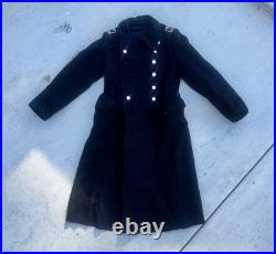 USSR Military Navy Officer Overcoat Original 1960s Pure 100% WOOL GREAT COND