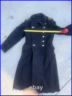USSR Military Navy Officer Overcoat Original 1960s Pure 100% WOOL GREAT COND