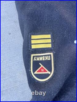 USSR Military Navy Officer Overcoat Original 1960s Pure 100% WOOL GREAT COND