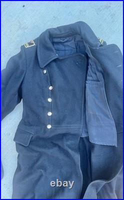 USSR Military Navy Officer Overcoat Original 1960s Pure 100% WOOL GREAT COND